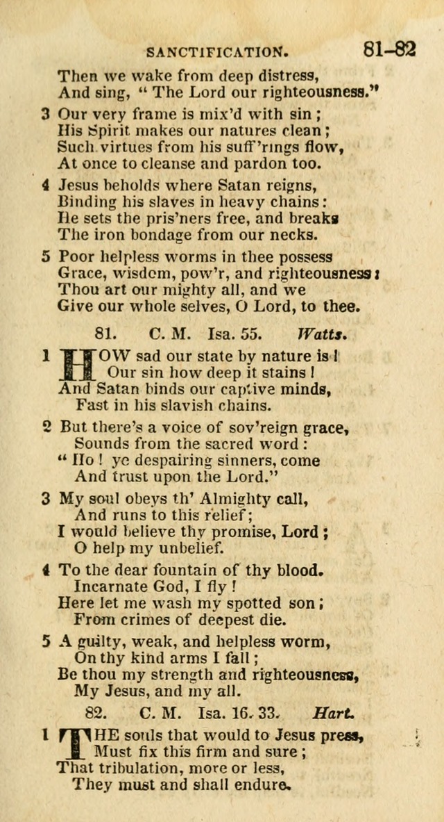 A New Selection of Psalms, Hymns and Spiritual Songs: from the best authors; designed for the use of conference meetings, private circles, and congregations (21st ed. with an appendix) page 43