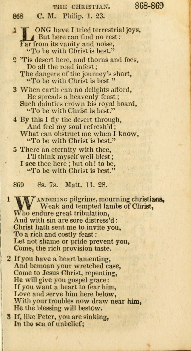 A New Selection of Psalms, Hymns and Spiritual Songs: from the best authors; designed for the use of conference meetings, private circles, and congregations (21st ed. with an appendix) page 483