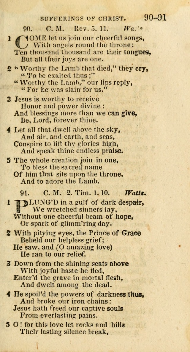 A New Selection of Psalms, Hymns and Spiritual Songs: from the best authors; designed for the use of conference meetings, private circles, and congregations (21st ed. with an appendix) page 49