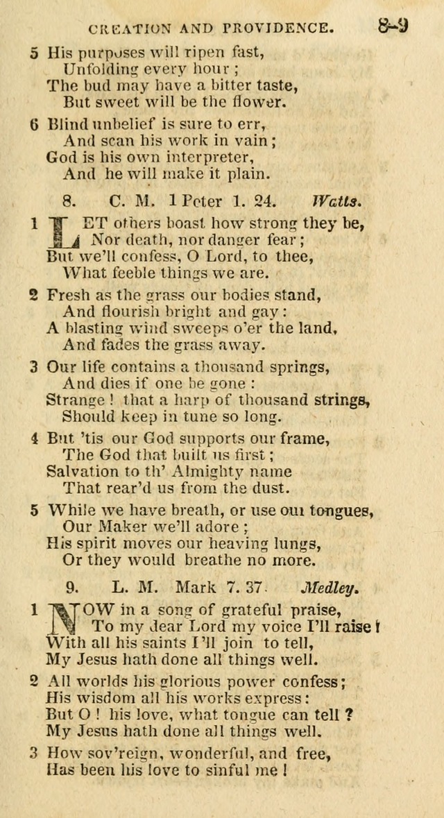 A New Selection of Psalms, Hymns and Spiritual Songs: from the best authors; designed for the use of conference meetings, private circles, and congregations (21st ed. with an appendix) page 5