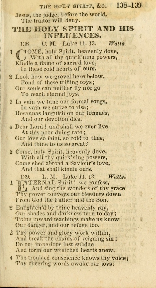 A New Selection of Psalms, Hymns and Spiritual Songs: from the best authors; designed for the use of conference meetings, private circles, and congregations (21st ed. with an appendix) page 77