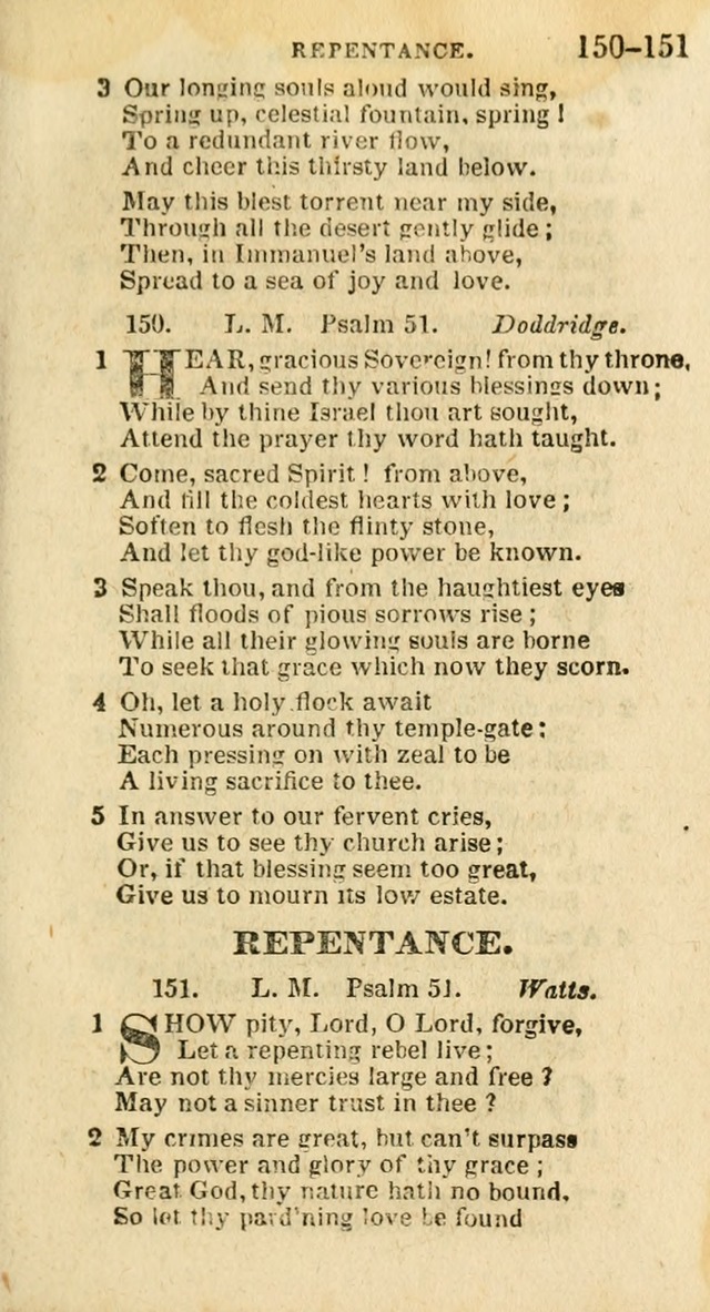 A New Selection of Psalms, Hymns and Spiritual Songs: from the best authors; designed for the use of conference meetings, private circles, and congregations (21st ed. with an appendix) page 83