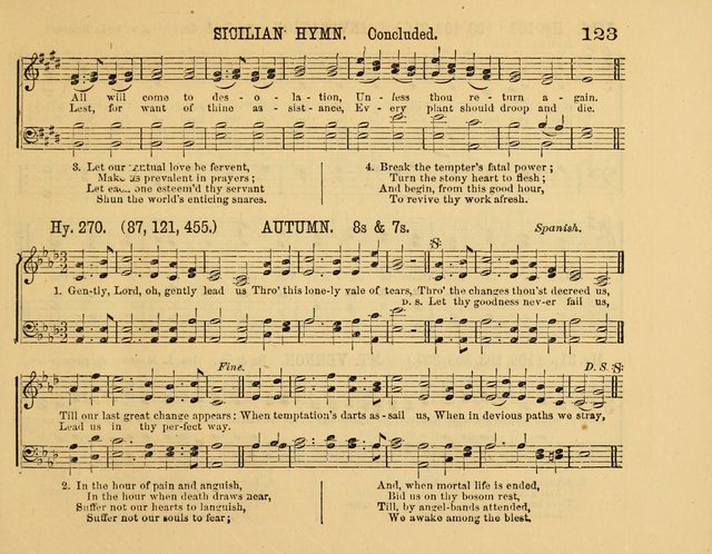 The New Sabbath School Hosanna: enlarged and improved: a choice collection of popular hymns and tunes, original and selected: for the Sunday school and the family circle... page 123