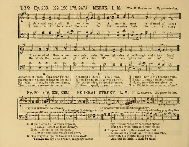 The New Sabbath School Hosanna: enlarged and improved: a choice collection of popular hymns and tunes, original and selected: for the Sunday school and the family circle... page 132