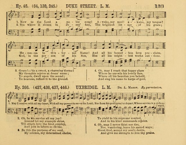 The New Sabbath School Hosanna: enlarged and improved: a choice collection of popular hymns and tunes, original and selected: for the Sunday school and the family circle... page 133