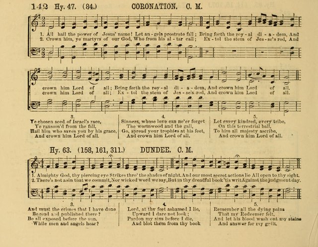 The New Sabbath School Hosanna: enlarged and improved: a choice collection of popular hymns and tunes, original and selected: for the Sunday school and the family circle... page 142