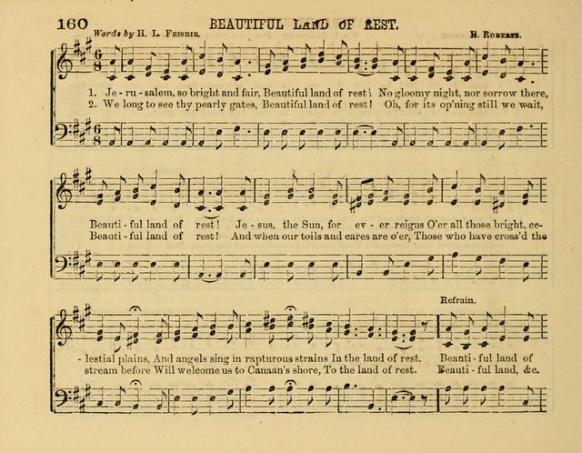 The New Sabbath School Hosanna: enlarged and improved: a choice collection of popular hymns and tunes, original and selected: for the Sunday school and the family circle... page 160