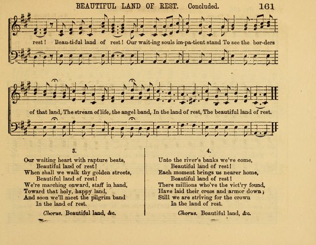 The New Sabbath School Hosanna: enlarged and improved: a choice collection of popular hymns and tunes, original and selected: for the Sunday school and the family circle... page 161