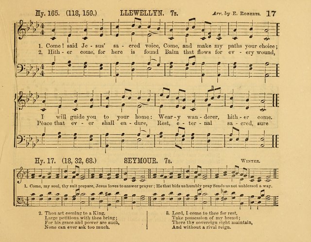 The New Sabbath School Hosanna: enlarged and improved: a choice collection of popular hymns and tunes, original and selected: for the Sunday school and the family circle... page 17