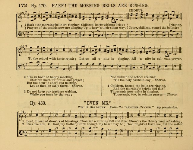 The New Sabbath School Hosanna: enlarged and improved: a choice collection of popular hymns and tunes, original and selected: for the Sunday school and the family circle... page 172