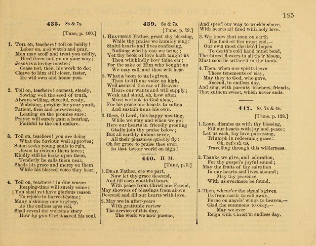 The New Sabbath School Hosanna: enlarged and improved: a choice collection of popular hymns and tunes, original and selected: for the Sunday school and the family circle... page 185