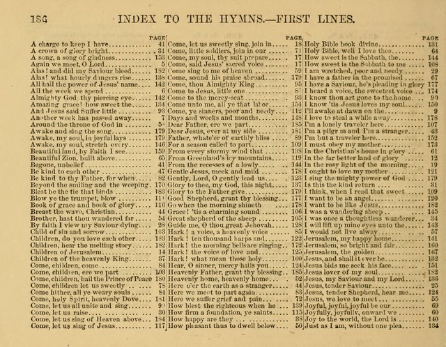 The New Sabbath School Hosanna: enlarged and improved: a choice collection of popular hymns and tunes, original and selected: for the Sunday school and the family circle... page 186