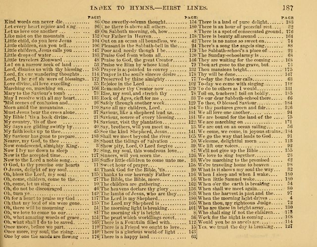 The New Sabbath School Hosanna: enlarged and improved: a choice collection of popular hymns and tunes, original and selected: for the Sunday school and the family circle... page 187