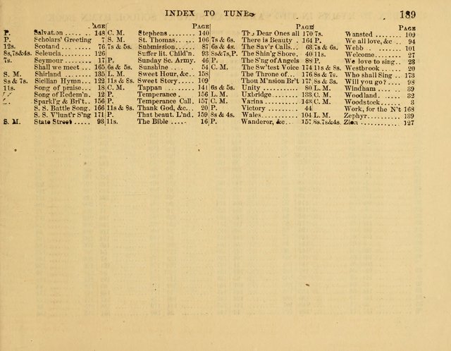 The New Sabbath School Hosanna: enlarged and improved: a choice collection of popular hymns and tunes, original and selected: for the Sunday school and the family circle... page 189