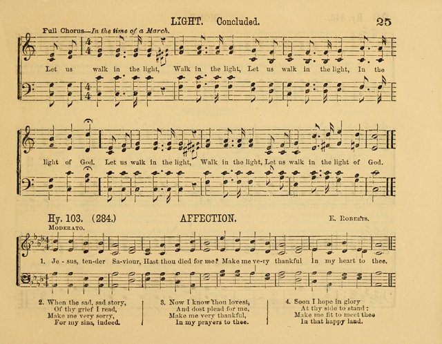 The New Sabbath School Hosanna: enlarged and improved: a choice collection of popular hymns and tunes, original and selected: for the Sunday school and the family circle... page 25