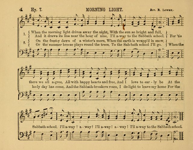 The New Sabbath School Hosanna: enlarged and improved: a choice collection of popular hymns and tunes, original and selected: for the Sunday school and the family circle... page 4