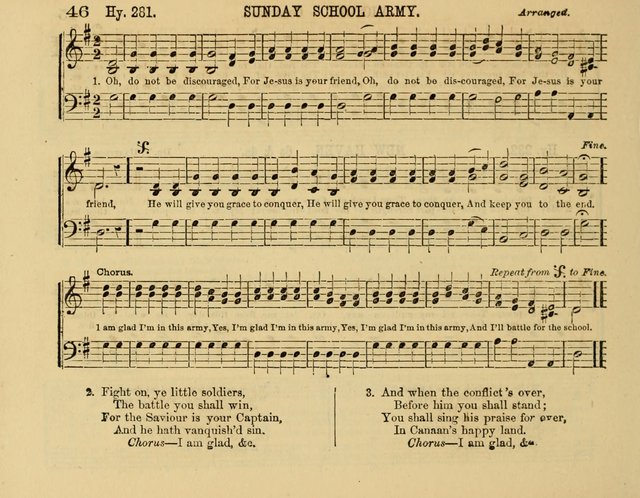 The New Sabbath School Hosanna: enlarged and improved: a choice collection of popular hymns and tunes, original and selected: for the Sunday school and the family circle... page 46