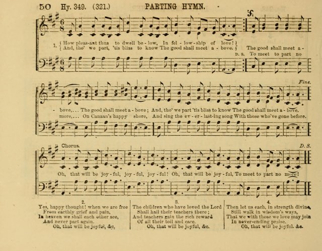 The New Sabbath School Hosanna: enlarged and improved: a choice collection of popular hymns and tunes, original and selected: for the Sunday school and the family circle... page 50