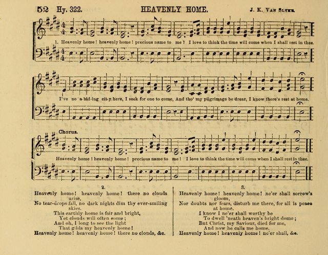 The New Sabbath School Hosanna: enlarged and improved: a choice collection of popular hymns and tunes, original and selected: for the Sunday school and the family circle... page 52