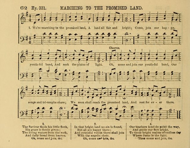 The New Sabbath School Hosanna: enlarged and improved: a choice collection of popular hymns and tunes, original and selected: for the Sunday school and the family circle... page 62