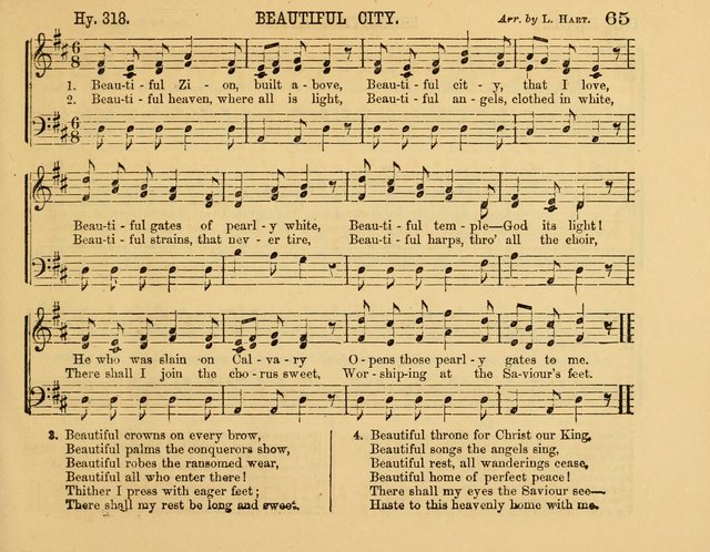 The New Sabbath School Hosanna: enlarged and improved: a choice collection of popular hymns and tunes, original and selected: for the Sunday school and the family circle... page 65