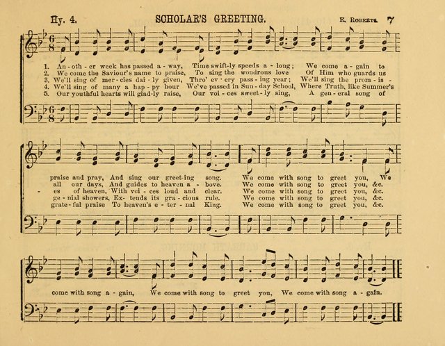 The New Sabbath School Hosanna: enlarged and improved: a choice collection of popular hymns and tunes, original and selected: for the Sunday school and the family circle... page 7