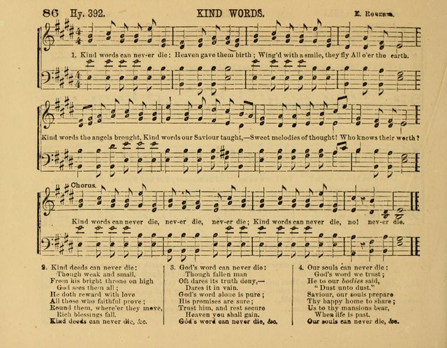 The New Sabbath School Hosanna: enlarged and improved: a choice collection of popular hymns and tunes, original and selected: for the Sunday school and the family circle... page 86