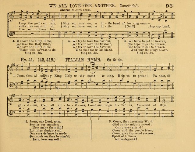 The New Sabbath School Hosanna: enlarged and improved: a choice collection of popular hymns and tunes, original and selected: for the Sunday school and the family circle... page 95