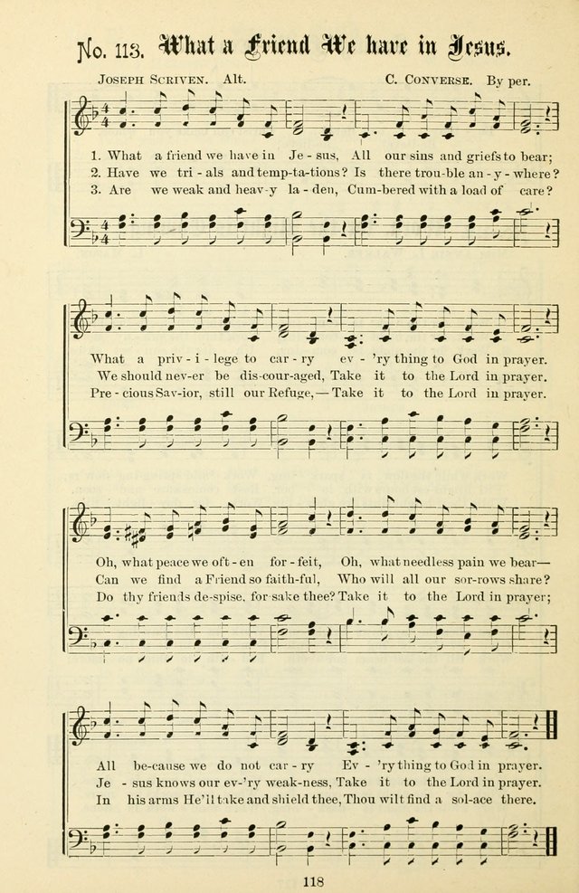 The New Song: for the Sunday school, societies of Christian Endeavor, and other religious exercises page 118