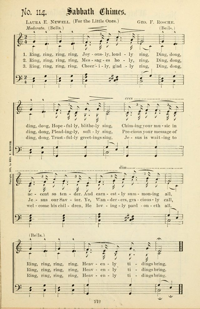 The New Song: for the Sunday school, societies of Christian Endeavor, and other religious exercises page 119