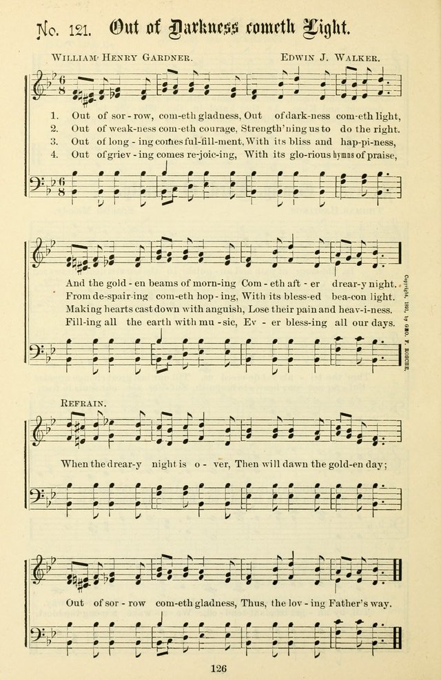 The New Song: for the Sunday school, societies of Christian Endeavor, and other religious exercises page 126