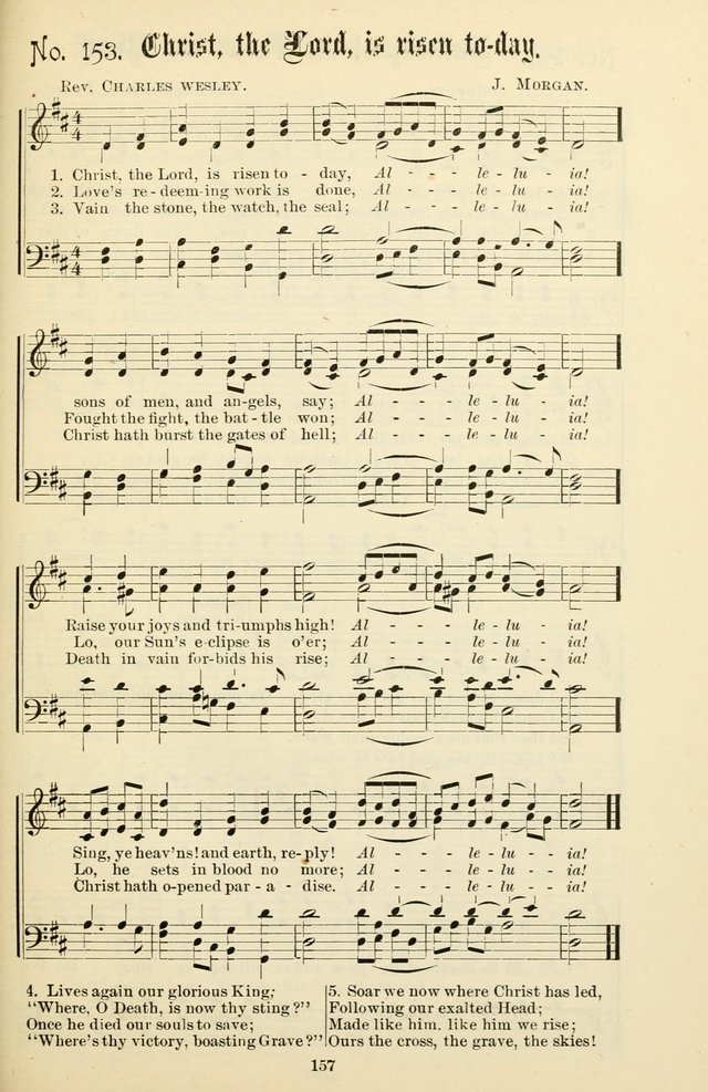 The New Song: for the Sunday school, societies of Christian Endeavor, and other religious exercises page 157