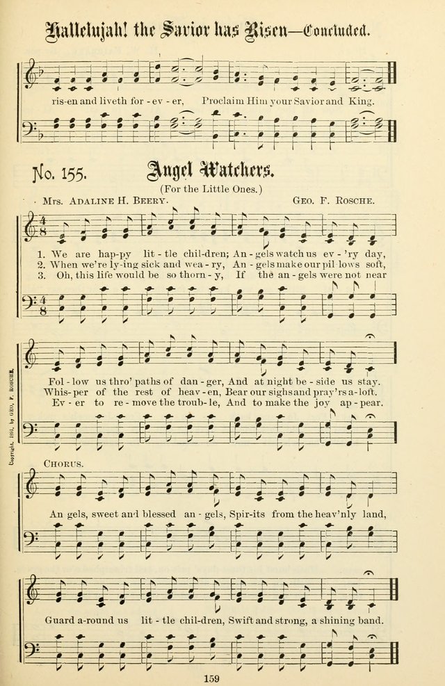 The New Song: for the Sunday school, societies of Christian Endeavor, and other religious exercises page 159