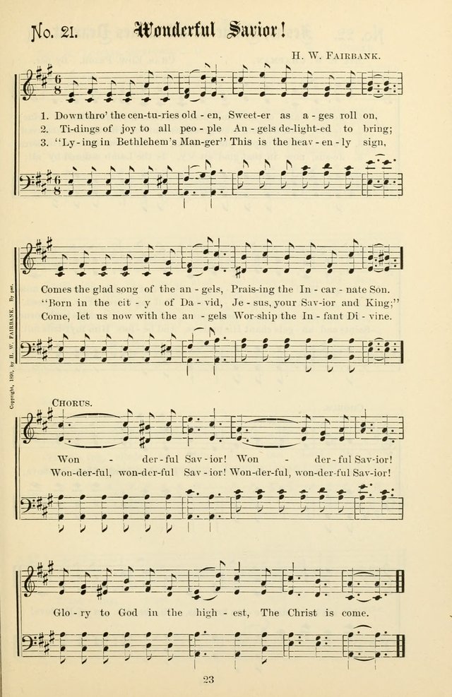 The New Song: for the Sunday school, societies of Christian Endeavor, and other religious exercises page 23