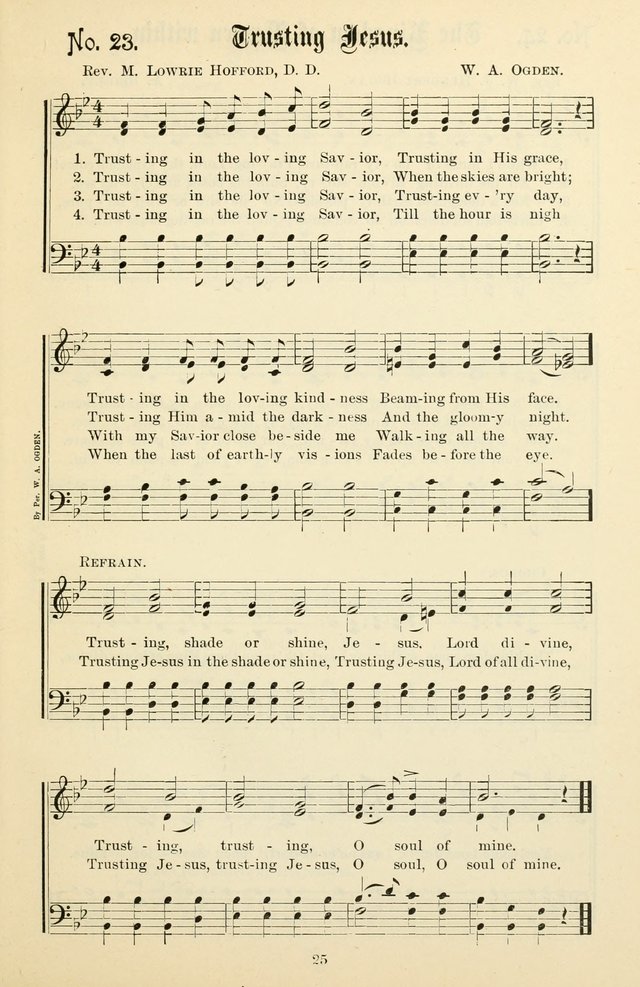 The New Song: for the Sunday school, societies of Christian Endeavor, and other religious exercises page 25