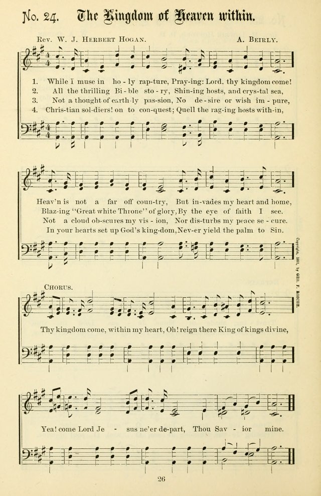 The New Song: for the Sunday school, societies of Christian Endeavor, and other religious exercises page 26