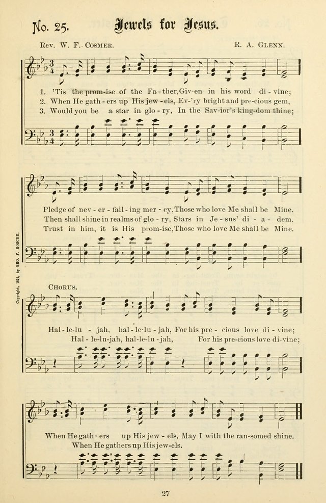 The New Song: for the Sunday school, societies of Christian Endeavor, and other religious exercises page 27