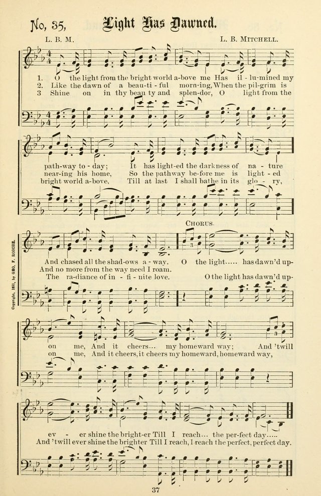 The New Song: for the Sunday school, societies of Christian Endeavor, and other religious exercises page 37