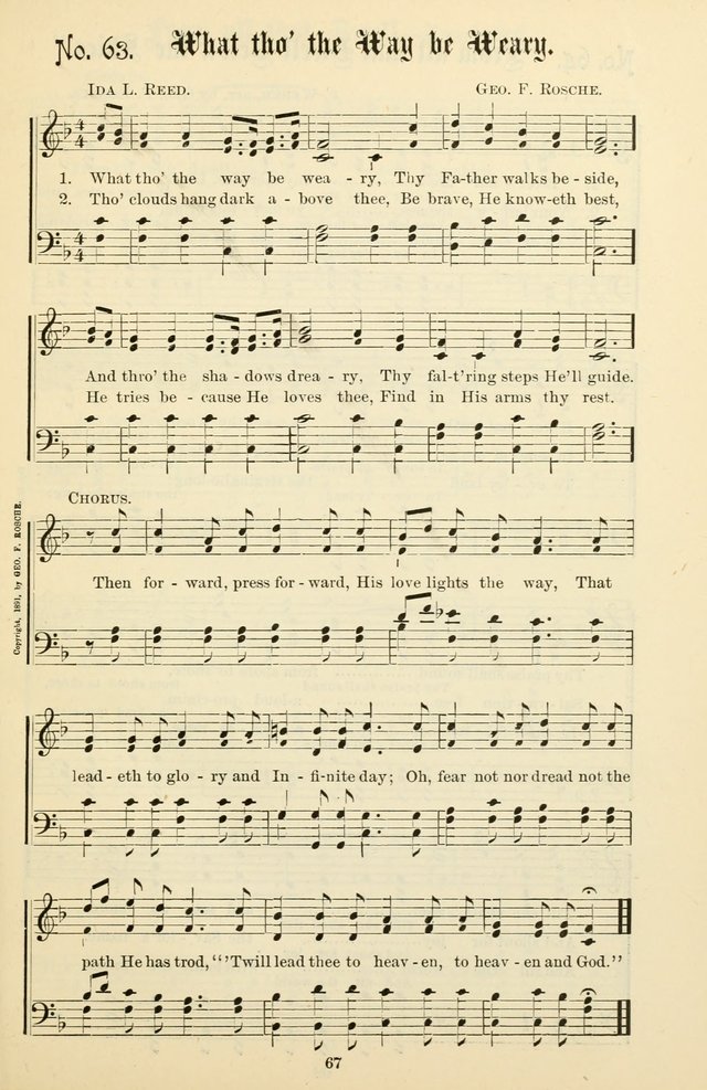 The New Song: for the Sunday school, societies of Christian Endeavor, and other religious exercises page 67