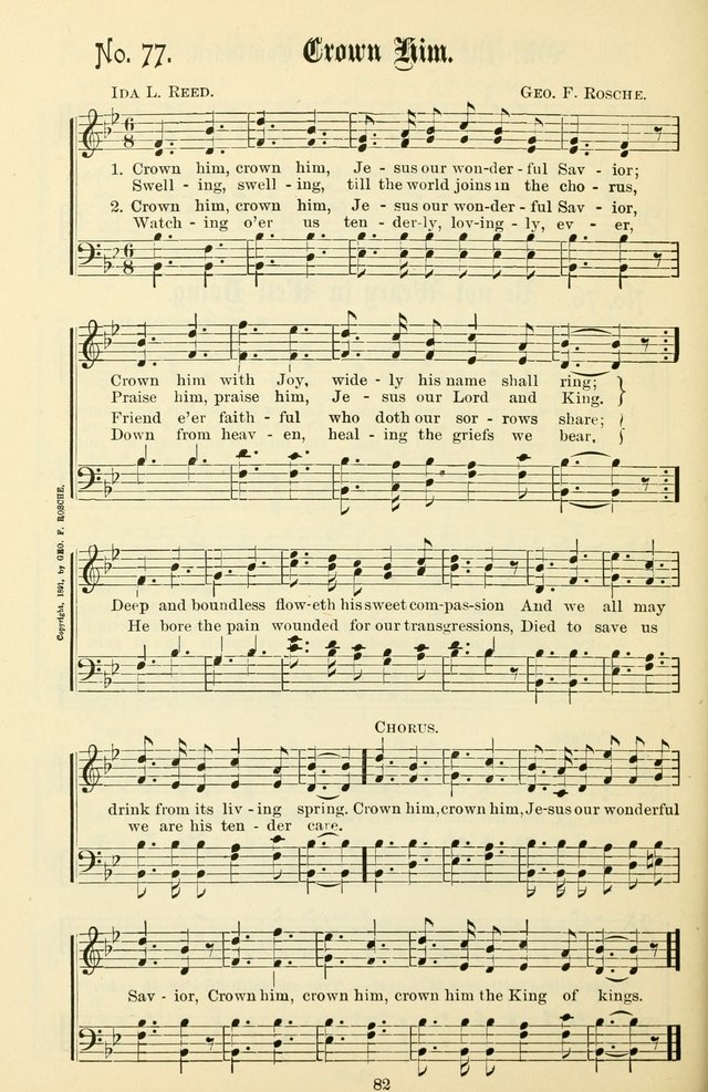 The New Song: for the Sunday school, societies of Christian Endeavor, and other religious exercises page 82