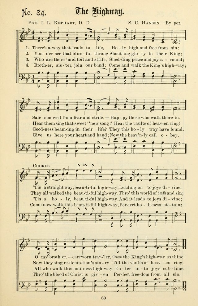 The New Song: for the Sunday school, societies of Christian Endeavor, and other religious exercises page 89