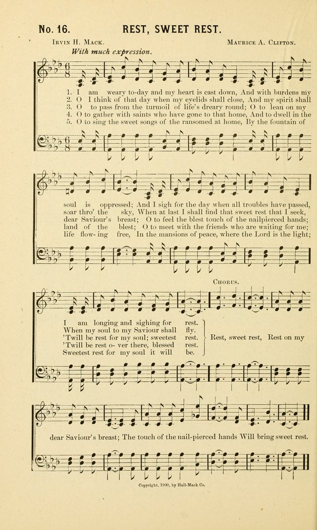 New Songs of the Gospel: for use in all religious meetings page 16