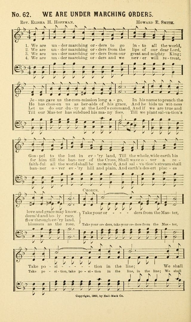 New Songs of the Gospel: for use in all religious meetings page 62