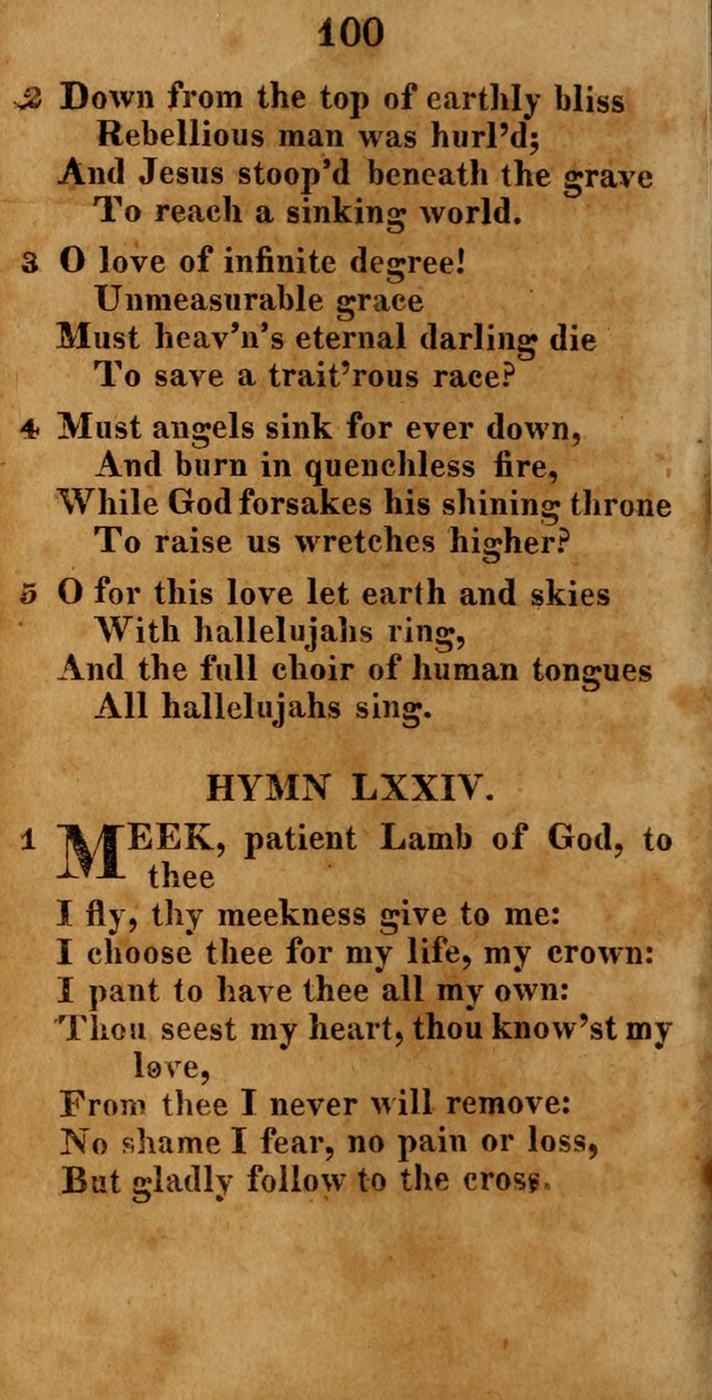 A New Selection of Hymns: compiled from various authors: with a number of original hymns that have never before appeared in print page 100