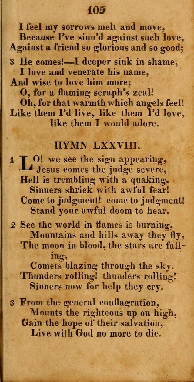 A New Selection of Hymns: compiled from various authors: with a number of original hymns that have never before appeared in print page 105