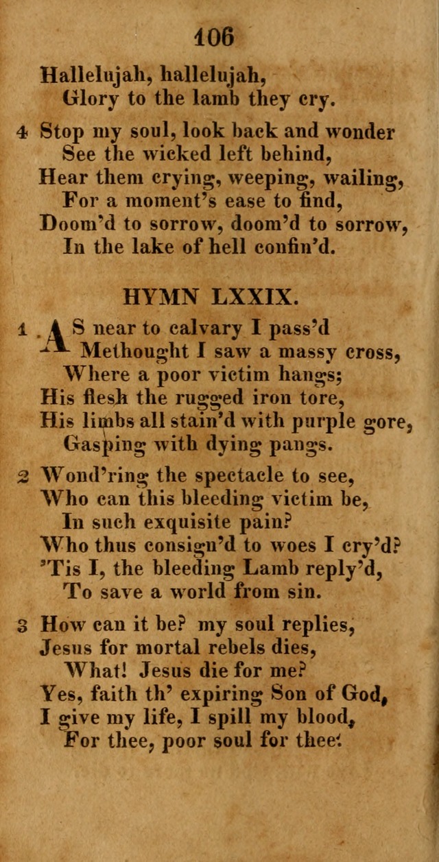 A New Selection of Hymns: compiled from various authors: with a number of original hymns that have never before appeared in print page 106