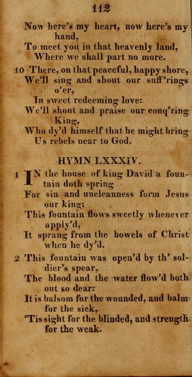 A New Selection of Hymns: compiled from various authors: with a number of original hymns that have never before appeared in print page 112