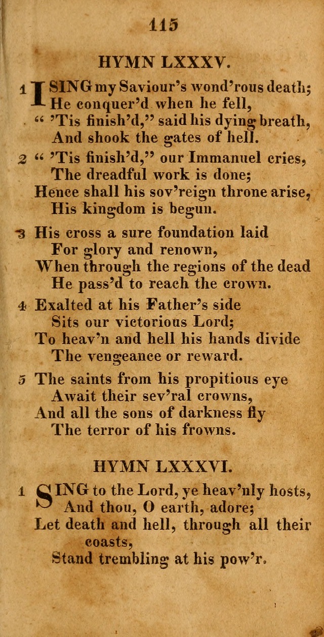 A New Selection of Hymns: compiled from various authors: with a number of original hymns that have never before appeared in print page 115