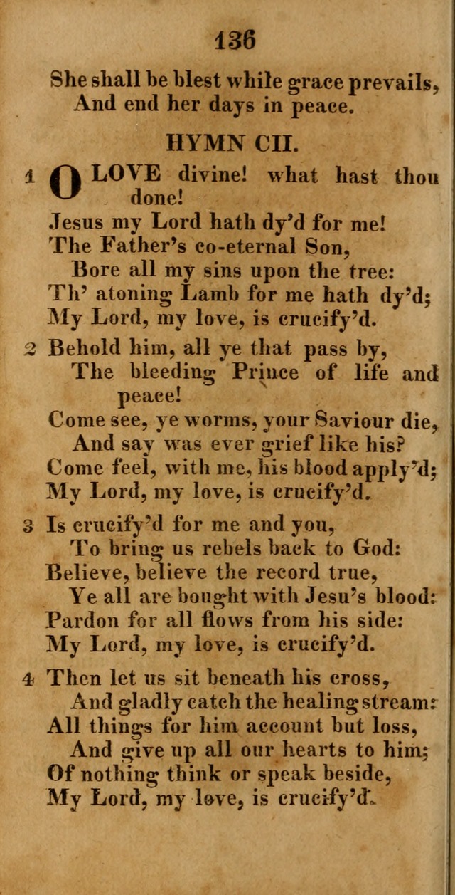 A New Selection of Hymns: compiled from various authors: with a number of original hymns that have never before appeared in print page 136