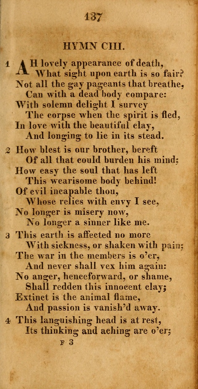 A New Selection of Hymns: compiled from various authors: with a number of original hymns that have never before appeared in print page 137